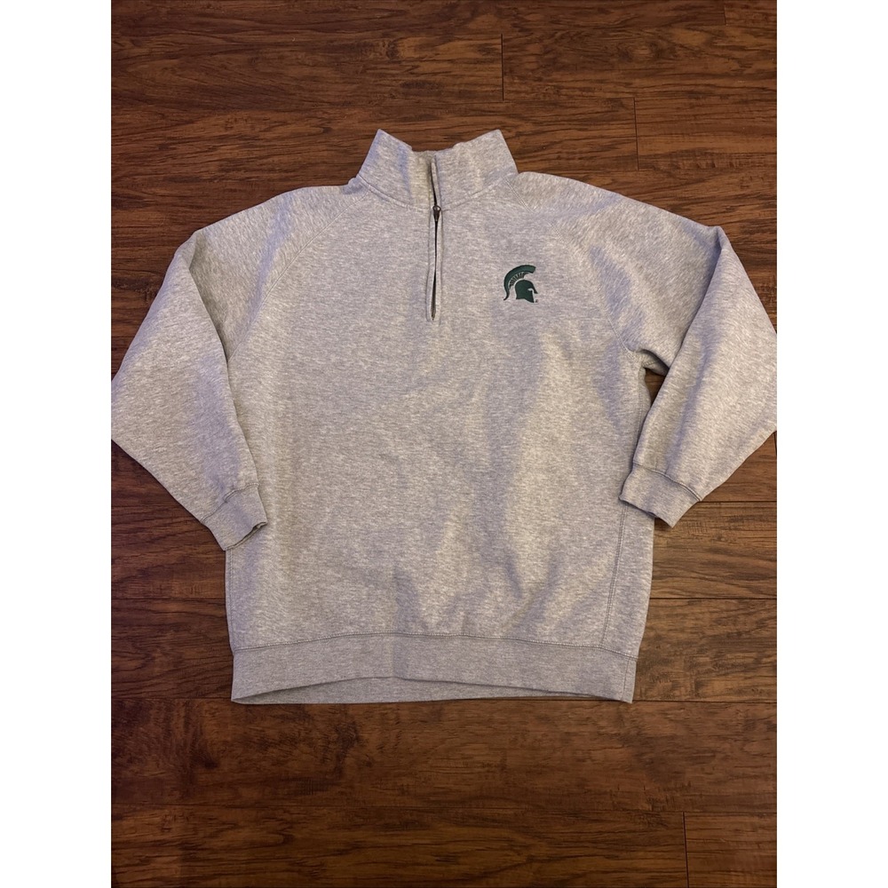 Michigan State Spartans Primary Logo Quarter Zip XL